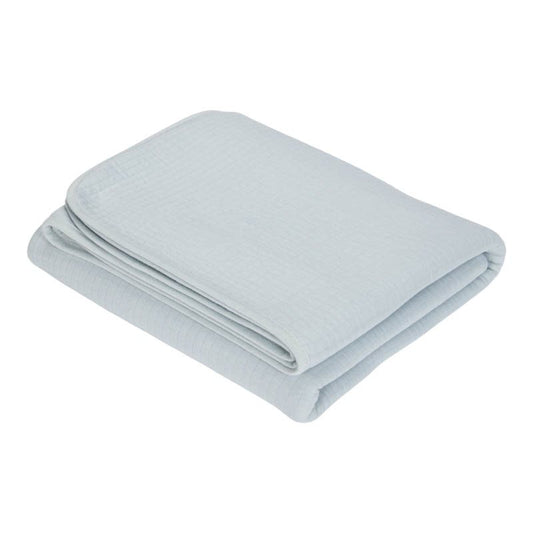 Sommerdecke Wiege Pure Soft Blue Little Dutch