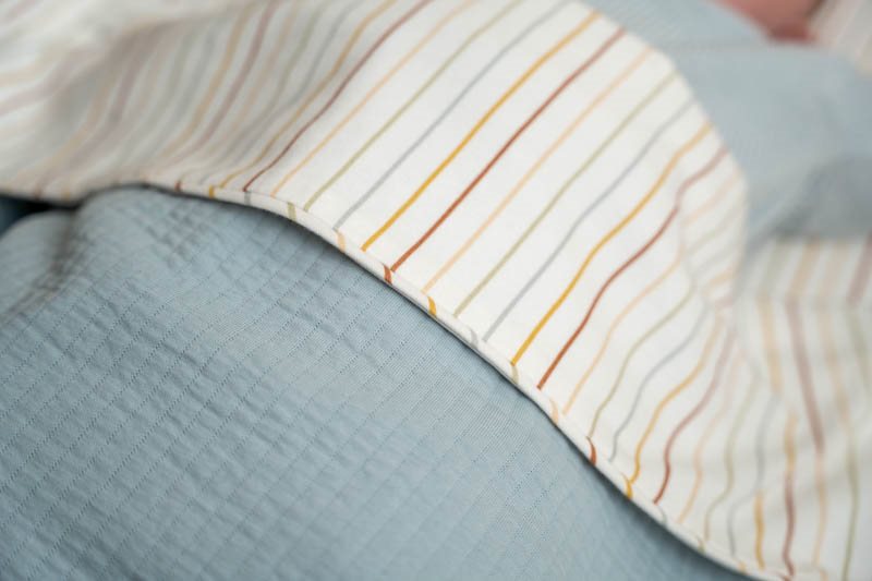 Sommerdecke Wiege Pure Soft Blue Little Dutch