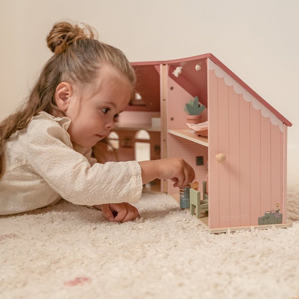 Little Dutch Tragbares Holzpuppenhaus