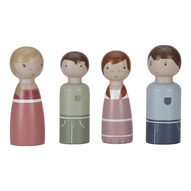 Puppenhaus-Erweiterungsset Familie Rosa