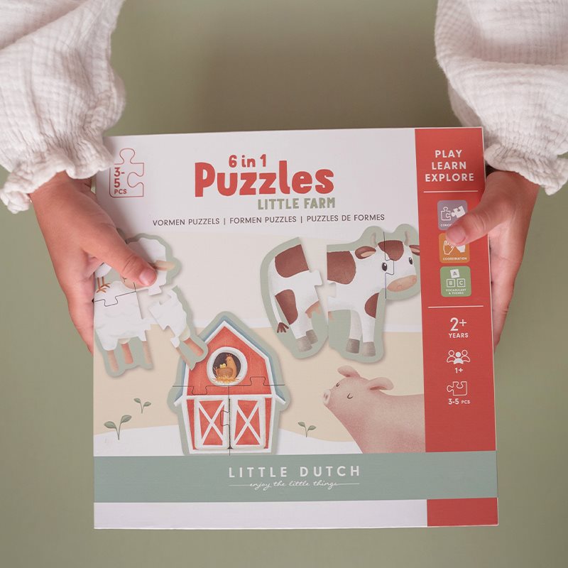 6 in 1 Puzzle-Set Little Farm