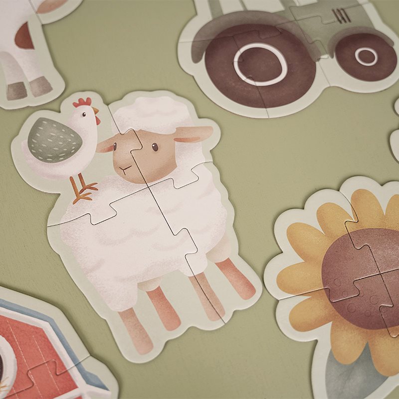 6 in 1 Puzzle-Set Little Farm