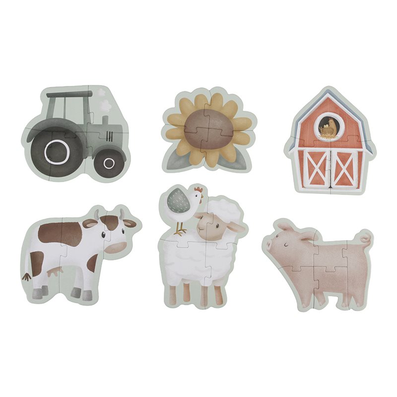 6 in 1 Puzzle-Set Little Farm