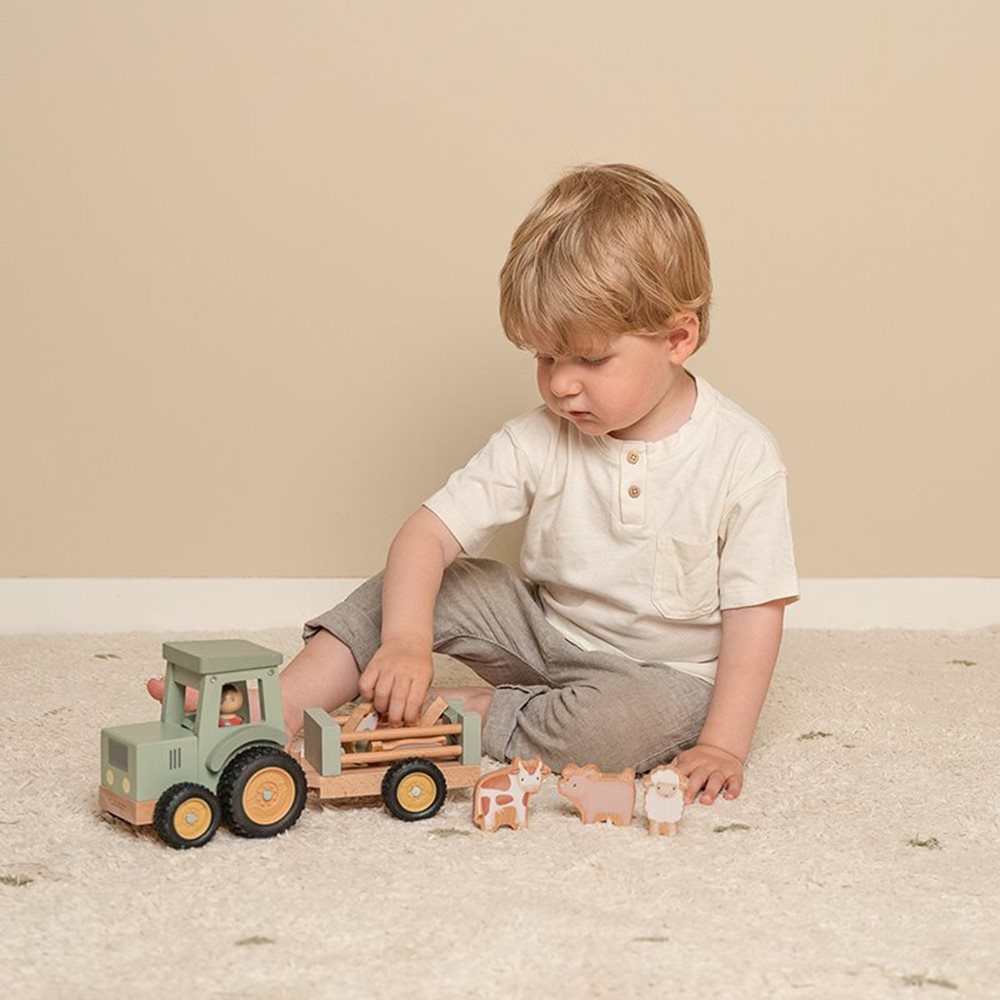 Little Dutch Traktor mit Anhänger Little Farm