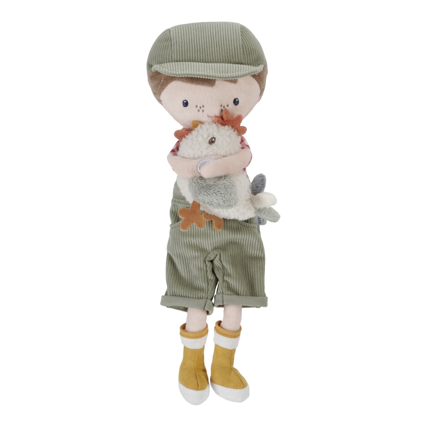 Little Dutch Kuschelpuppe Farmer Jim mit Huhn 35cm Little Farm