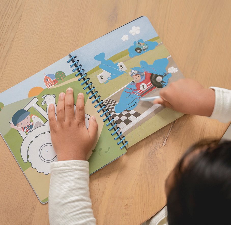 Kratzen und Zeichnen Buch Jim & Friends| Little Dutch