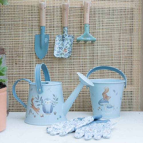 Garten Eimer Forest Friends Blau Little Dutch