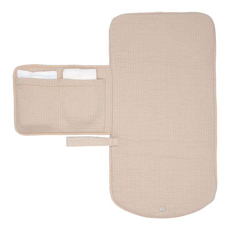 Wickelunterlage für unterwegs Pure Beige Little Dutch
