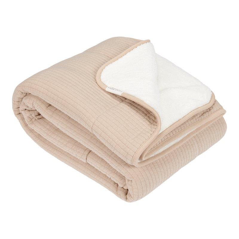 Kinderbettdecke Pure Beige 110x140cm Little Dutch