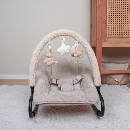 Babywippe Beige Baby Bunny Little Dutch