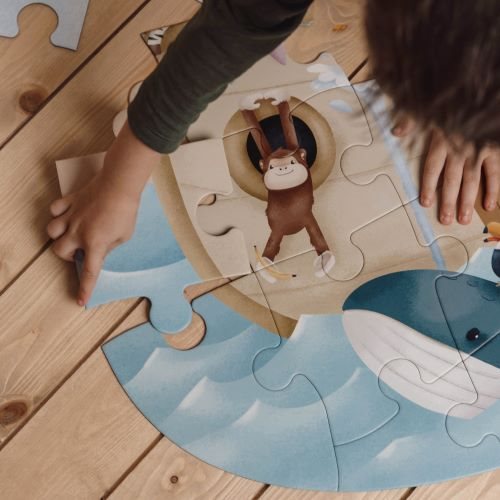 Little Dutch Puzzle XL Noah's Arche Großes Bodenpuzzle 44-teilig 84x97 cm