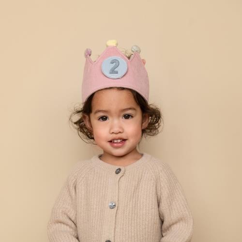 Little Dutch Geburtstagskrone mit Zahlen in Rosa