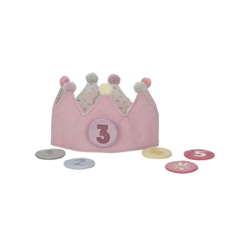Little Dutch Geburtstagskrone mit Zahlen in Rosa