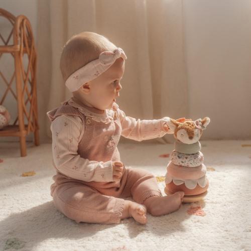 Little Dutch Stapelturm mit Ringen Reh - Fairy Garden