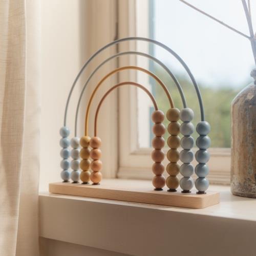 Little Dutch Regenbogen-Abakus Forest Friends blau