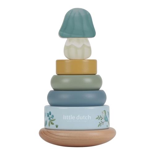 Little Dutch Holz-Stapelturm mit Ringen - Forest Friends