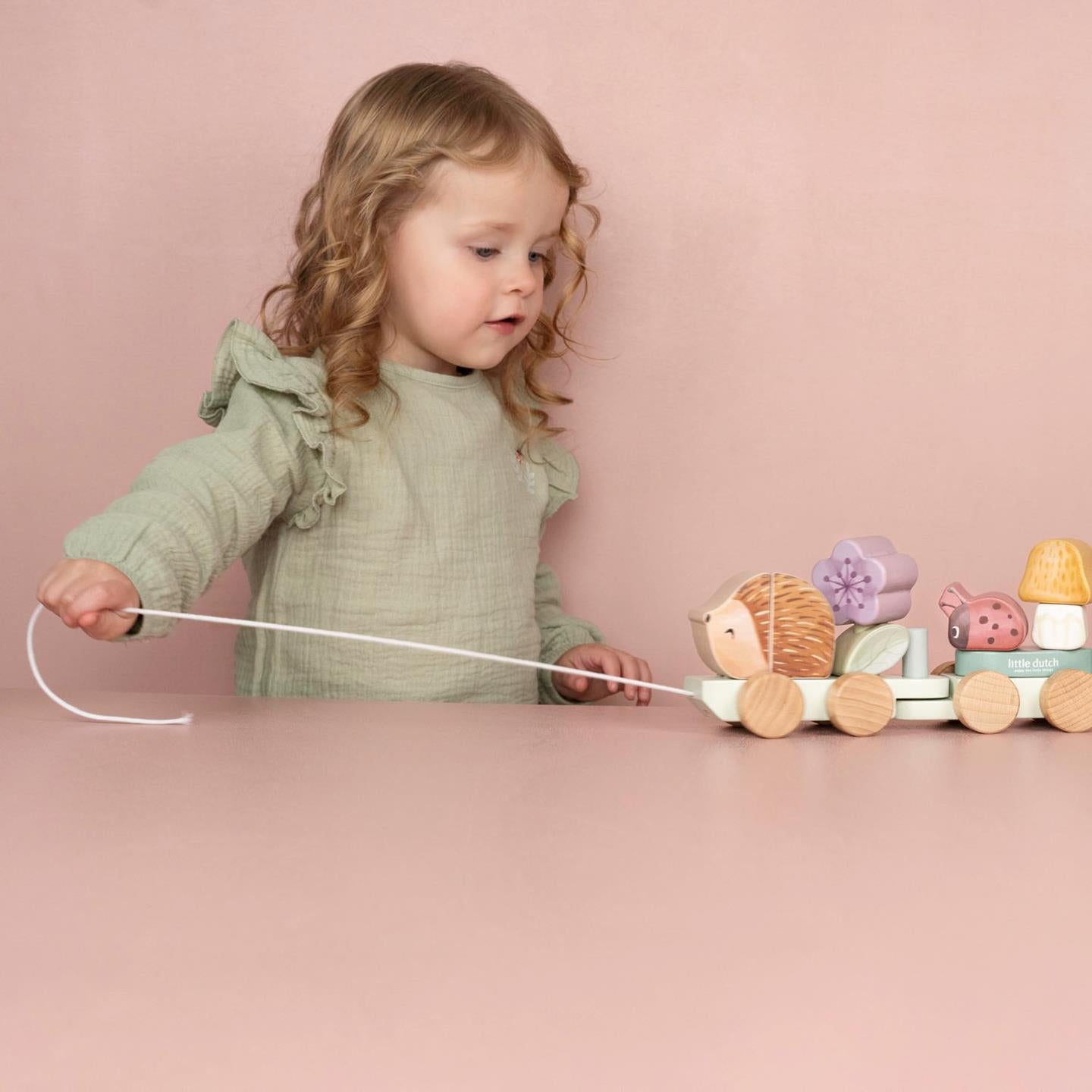 Little Dutch Eisenbahn mit Steck-Formen Igel - Fairy Garden