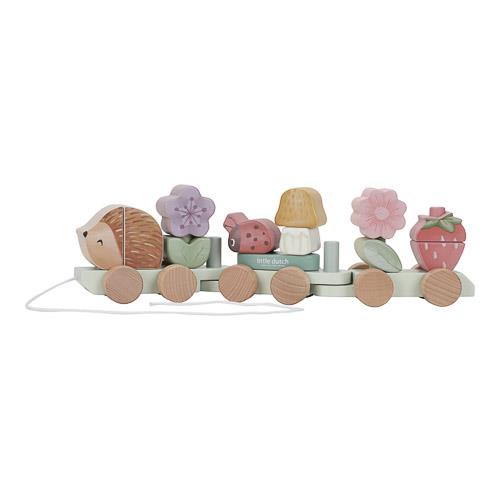 Little Dutch Eisenbahn mit Steck-Formen Igel - Fairy Garden