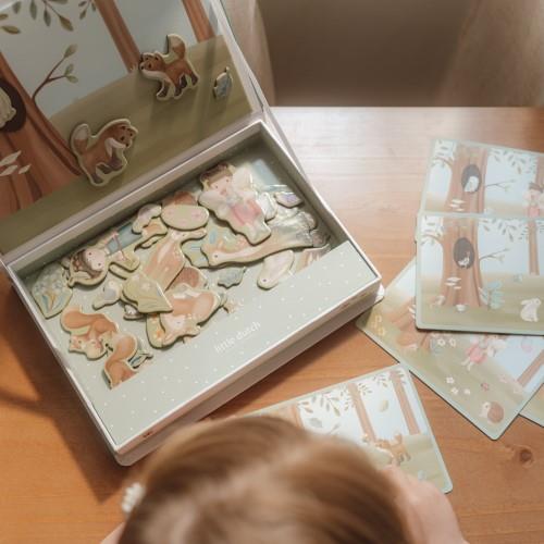 Little Dutch Magnet Puzzle - Forest Friends