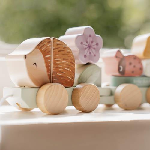 Little Dutch Eisenbahn mit Steck-Formen Igel - Fairy Garden