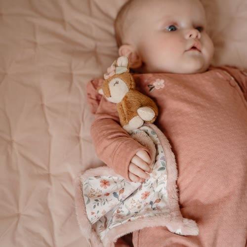 Little Dutch Kuscheltuch mit Print Reh - Fairy Garden
