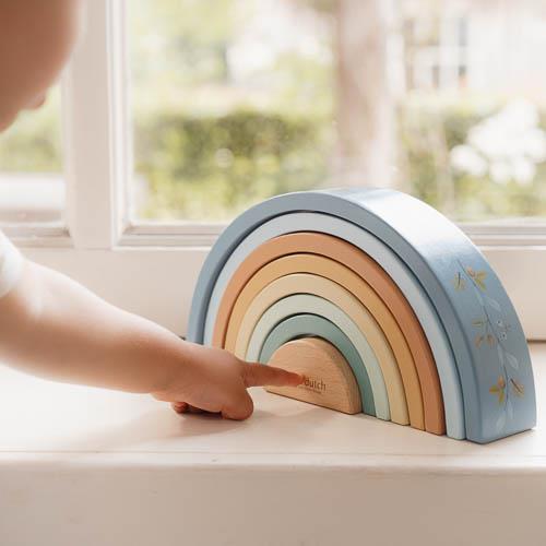 Little Dutch Stapel-Regenbogen Forest Friends blau