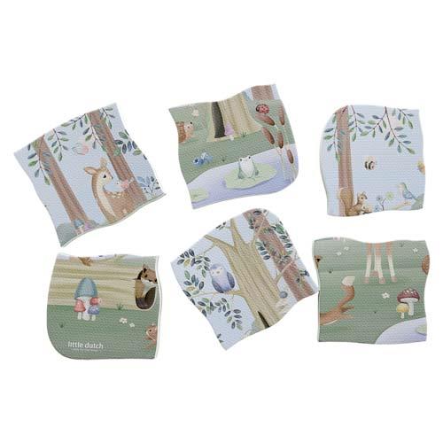 Little Dutch Badeschaum Puzzle Forest Friends