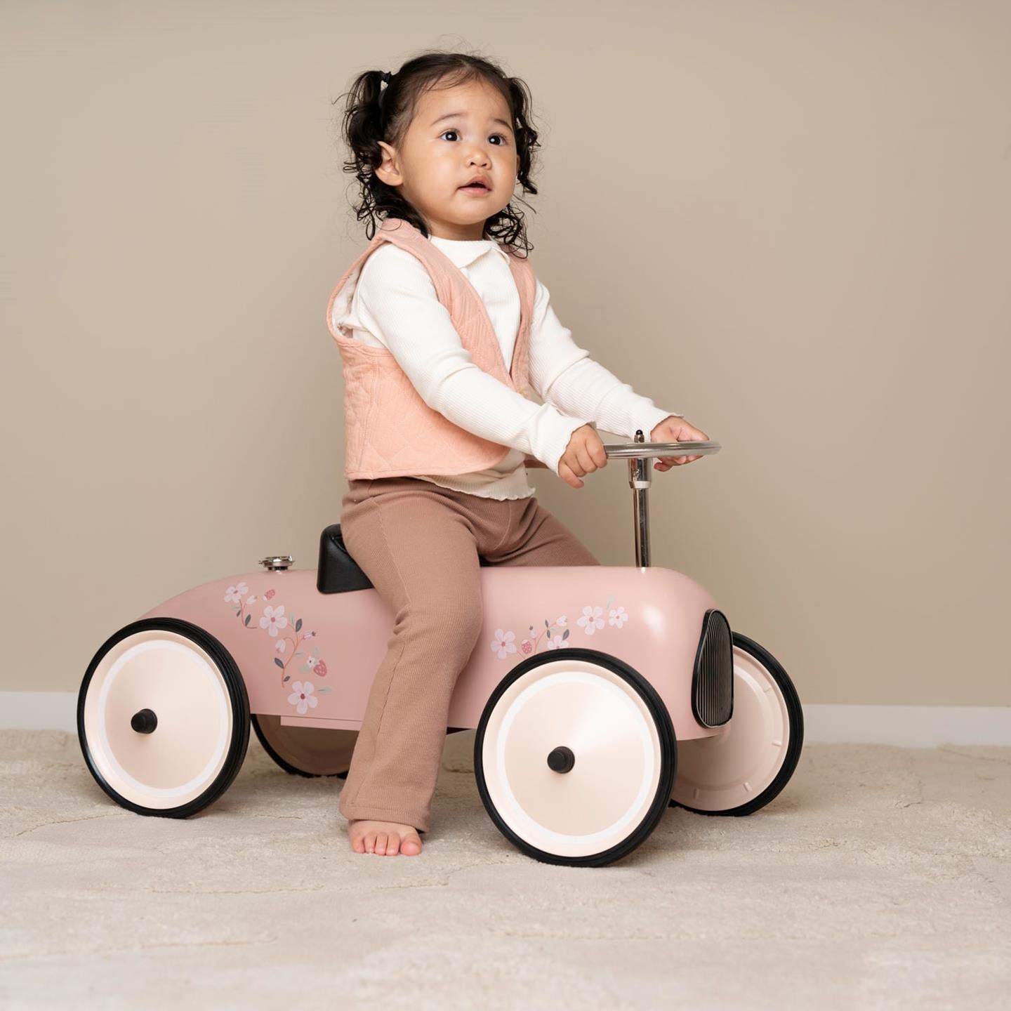 Little Dutch Retro Roller Laufauto - Rosa Metall