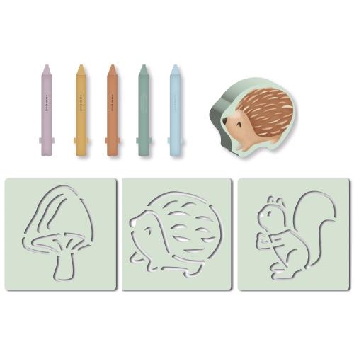 Little Dutch Bademalstifte mit Schwamm und Schablonen
