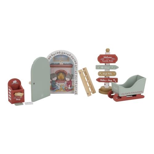 Little Dutch Wichteltür- Weihnachtstür -Set