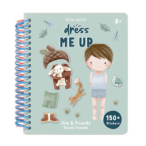 Little Dutch Dress Me Up Stickerbuch Jim & Friends Forest Friends