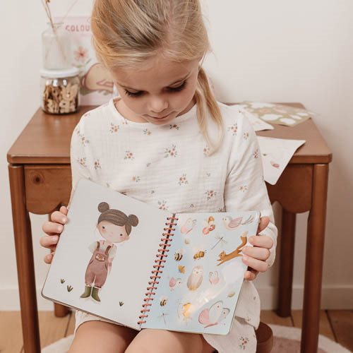 Little Dutch Dress Me Up Stickerbuch Rosa & Friends Fairy Garden