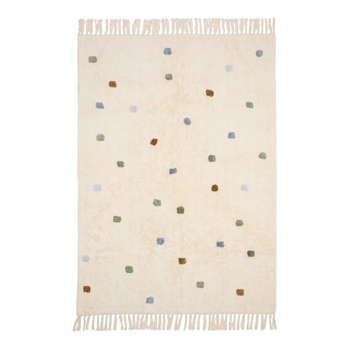 Little Dutch Teppich Pünktchen Blau - 120x170 cm