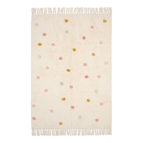 Little Dutch Teppich Pünktchen Rosa - 120x170 cm
