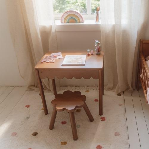 Little Dutch Teppich Pünktchen Rosa - 120x170 cm