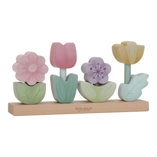 Little Dutch Holz- Stapel-Blumen Fairy Garden