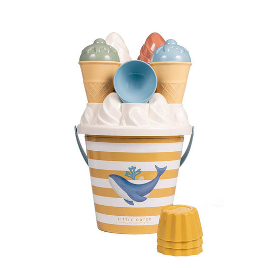 Eimer-Set Eiscreme Ocean Dreams Blue Little Dutch