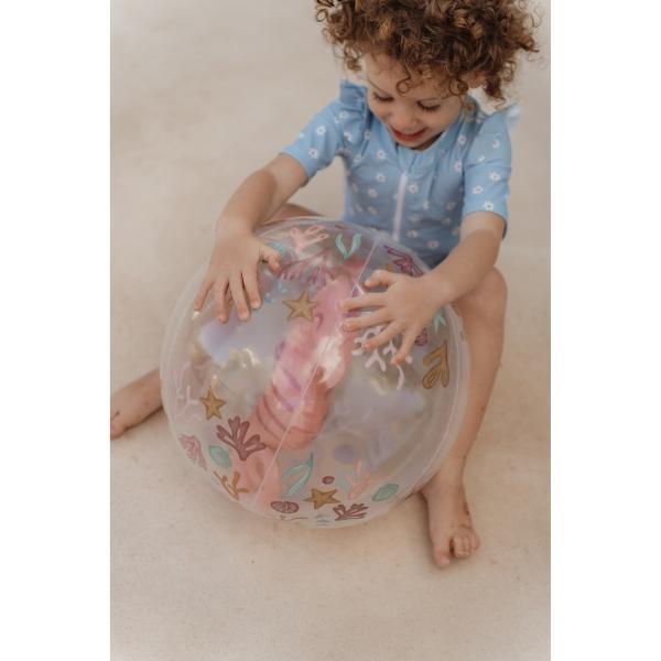 Strandball 3D Ocean Dreams Pink | Little Dutch