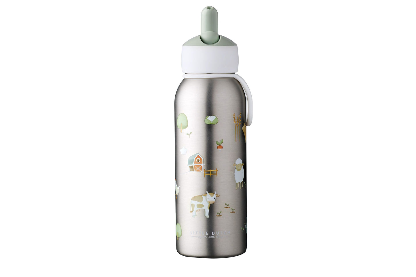 Little Dutch Thermoflasche Flip-up Campus 350 ml - Little Farm