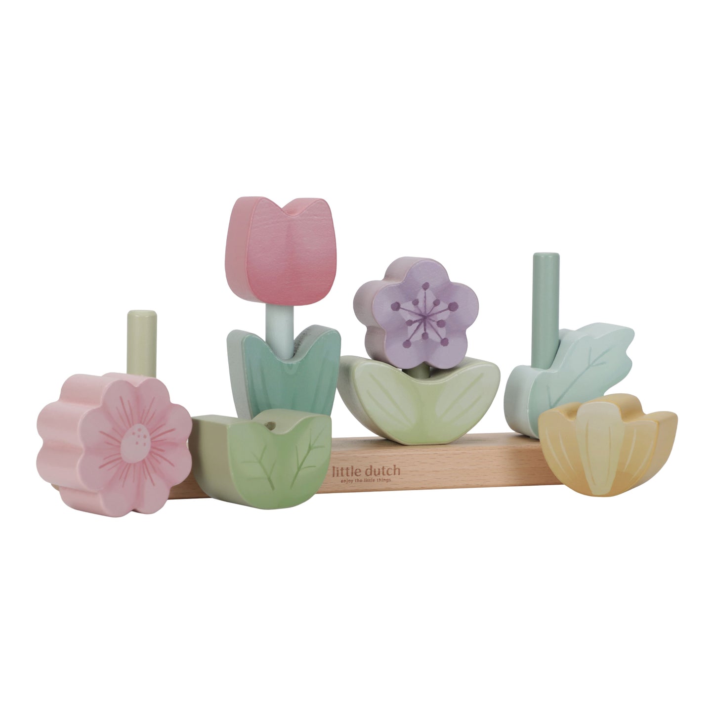Little Dutch Holz- Stapel-Blumen Fairy Garden