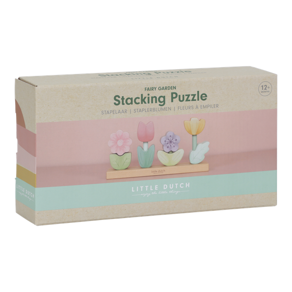 Little Dutch Holz- Stapel-Blumen Fairy Garden