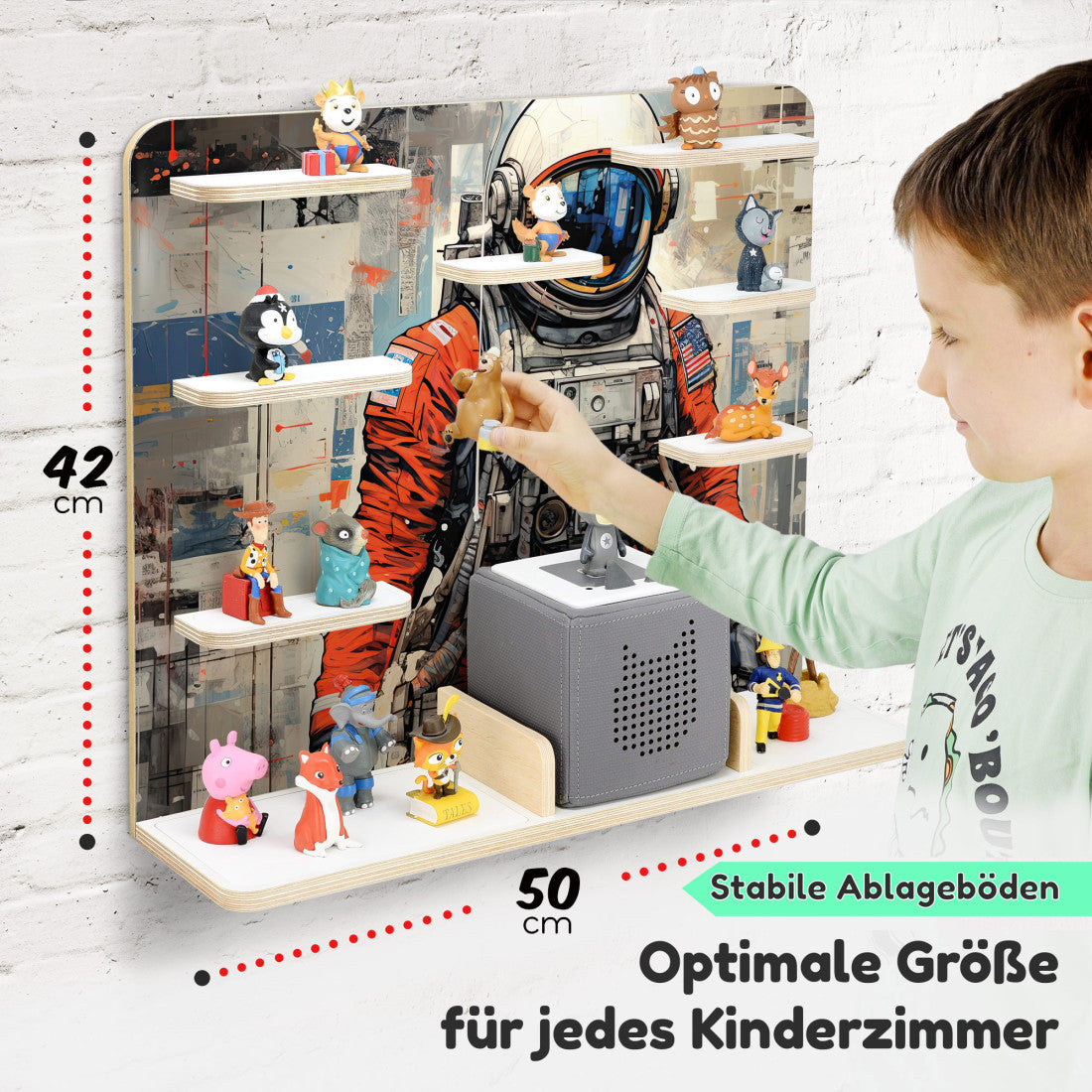 Astronaut -Kinder Regal geeignet für die Musikbox