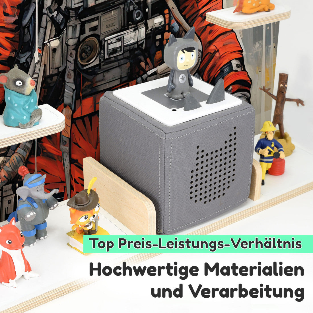 Astronaut -Kinder Regal geeignet für die Musikbox