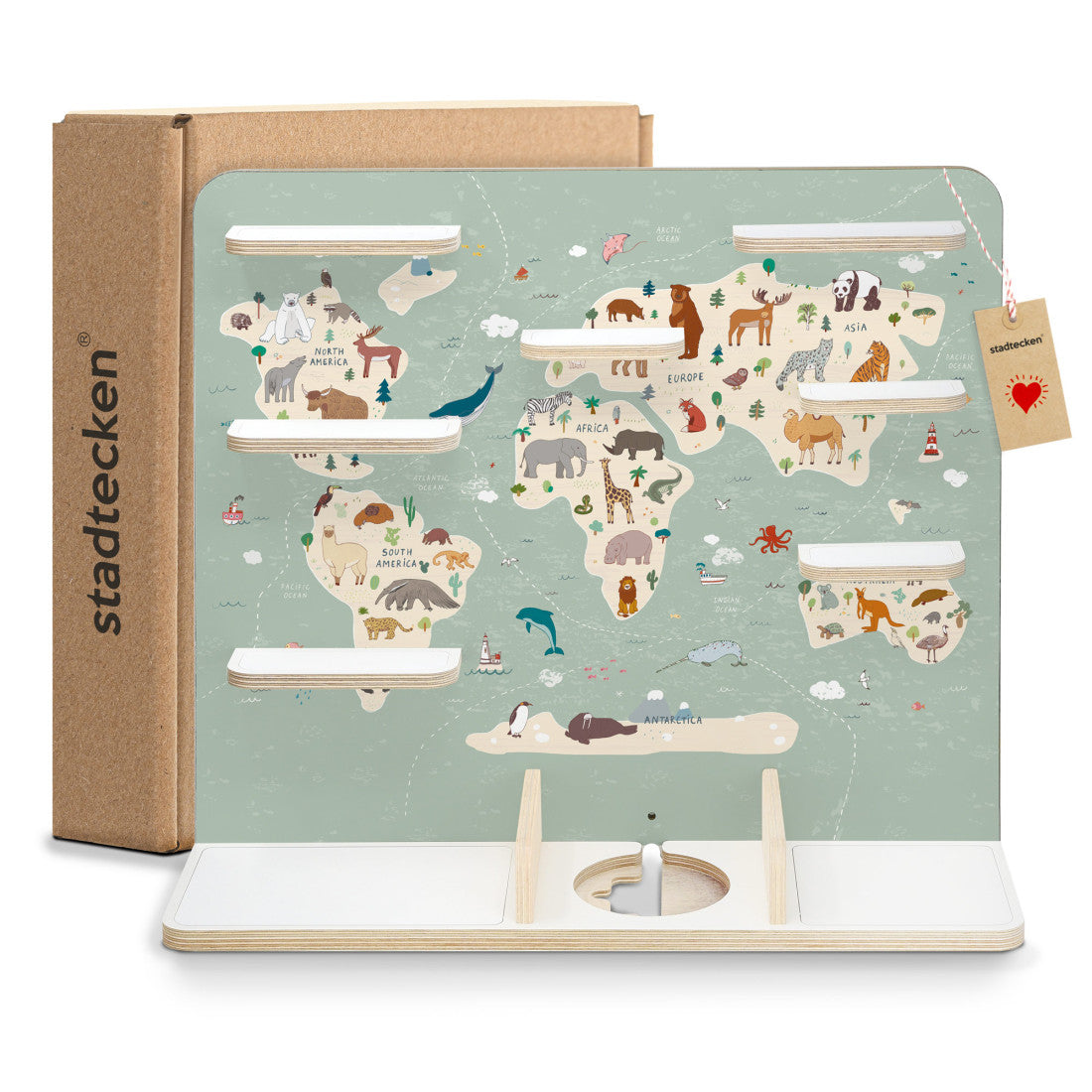 Atlas -Kinder Regal geeignet für die Musikbox