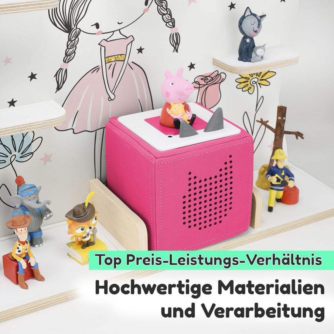 Prinzessin -Kinder Regal geeignet für die Musikbox