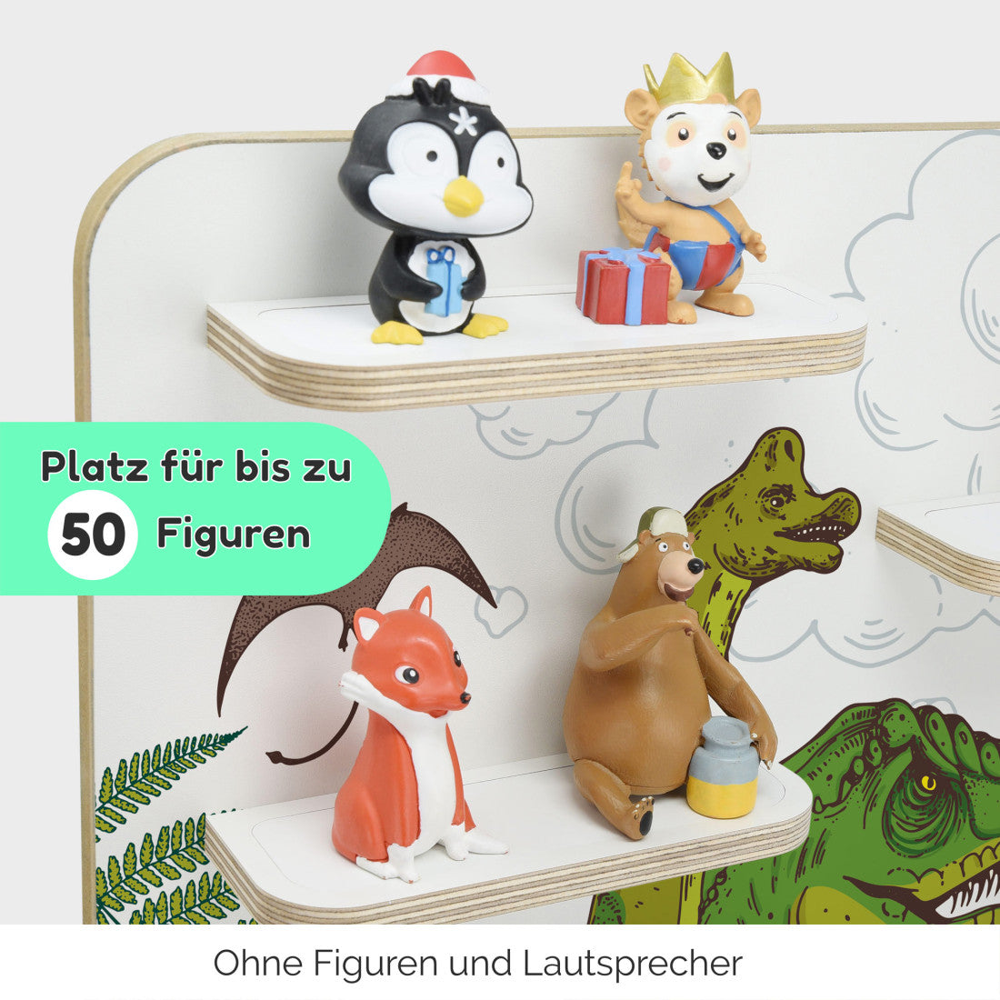 Dinomania -Kinder Regal geeignet für die Musikbox