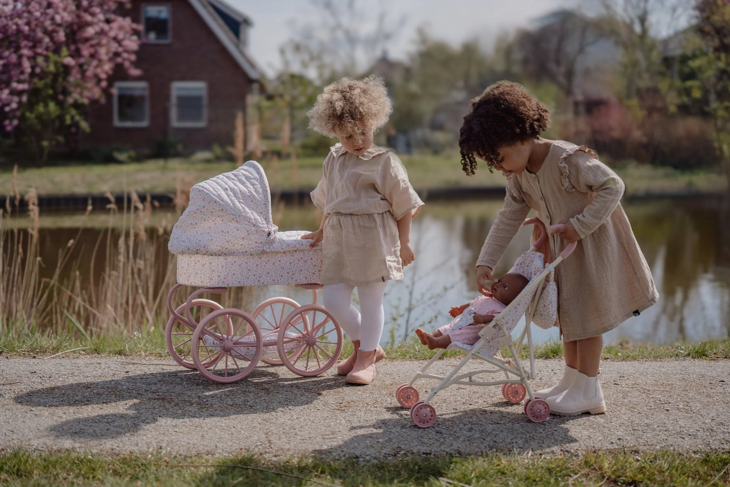 Little Dutch Puppenbuggy aus Metall Soft Flowers