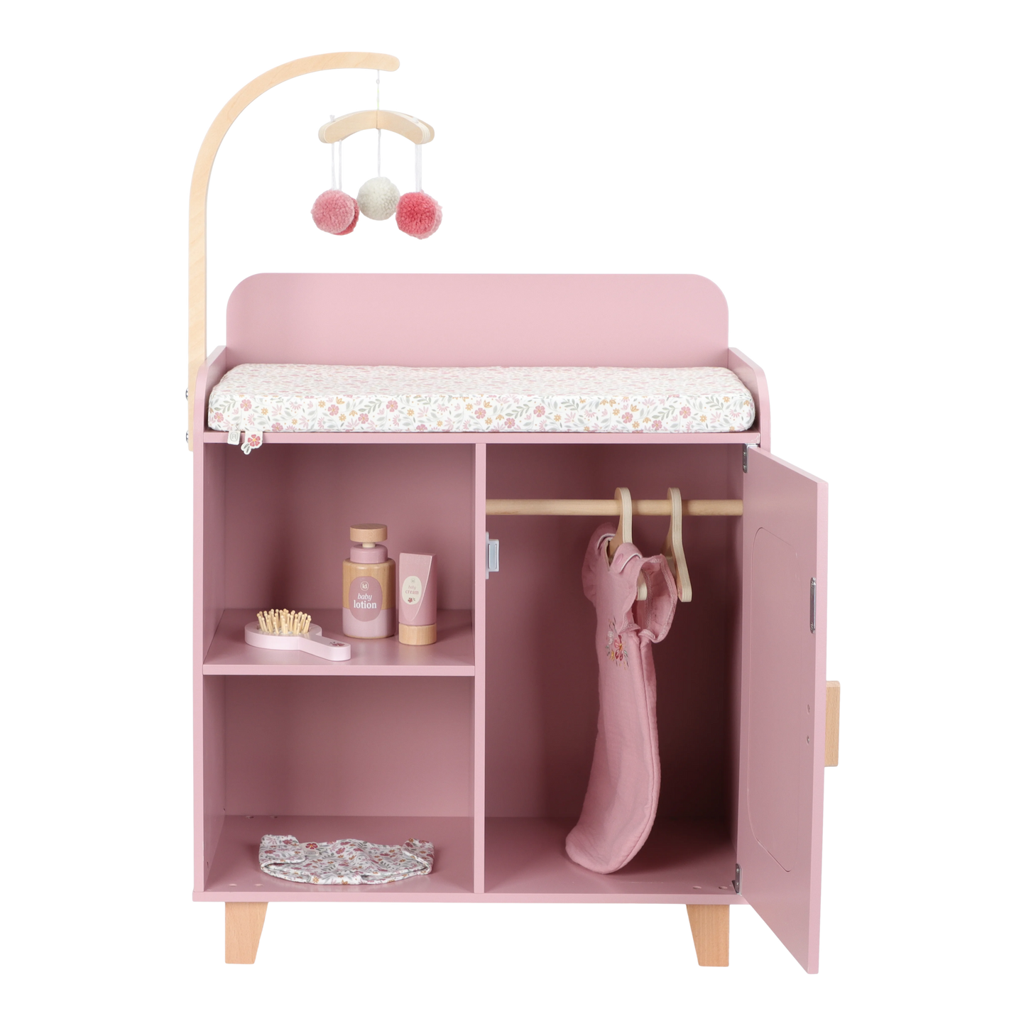 Little Dutch Puppenwickeltisch – Rosa FSC