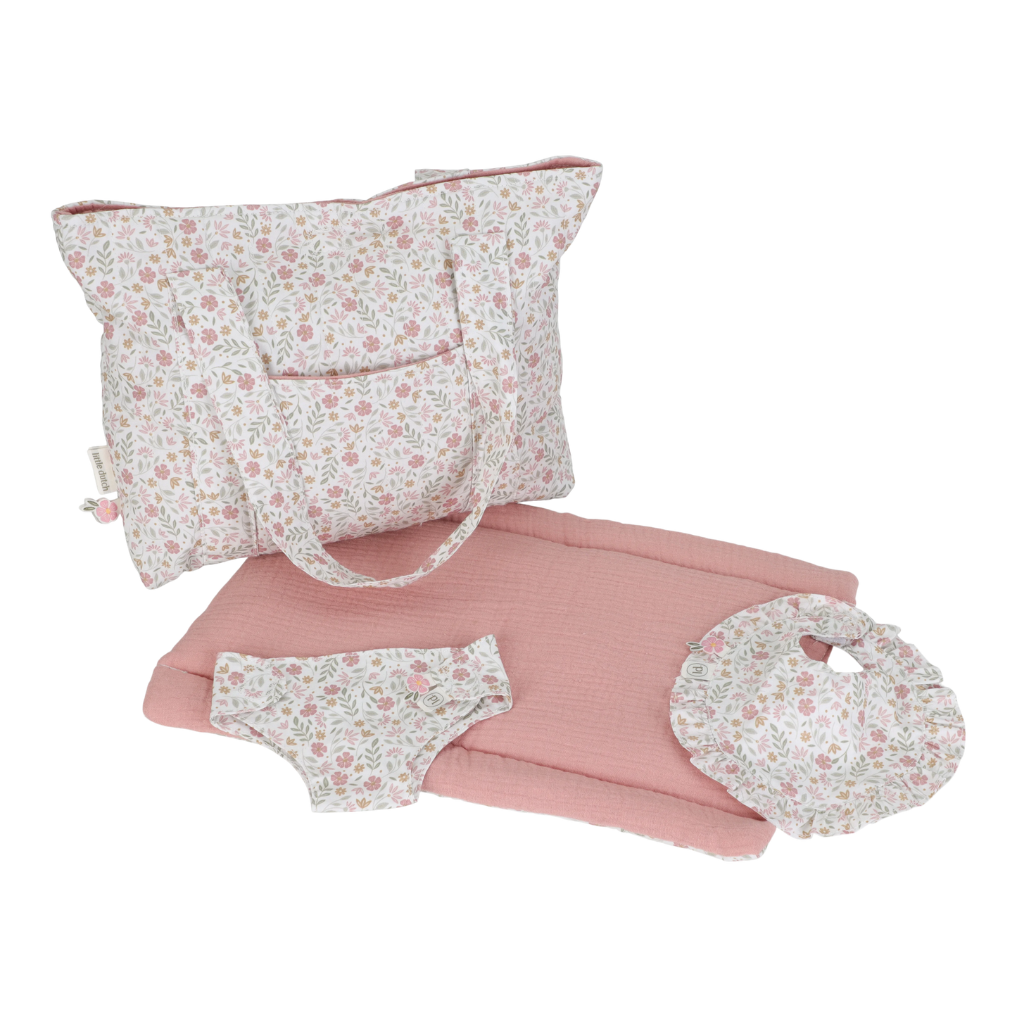 Little Dutch Puppenwickeltasche Soft Flowers für Lily & Noa