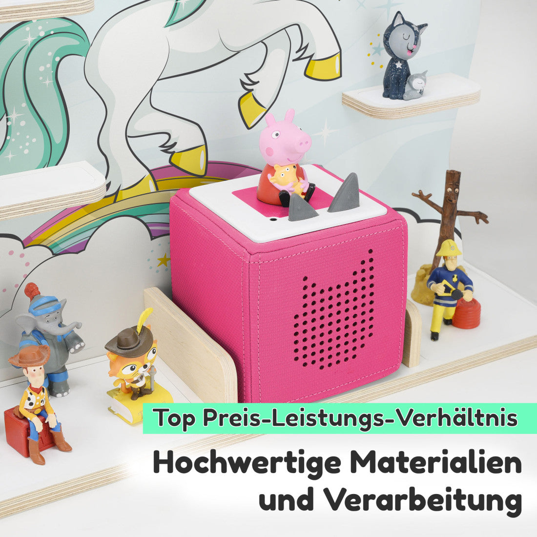 Einhorn -Kinder Regal geeignet für die Musikbox